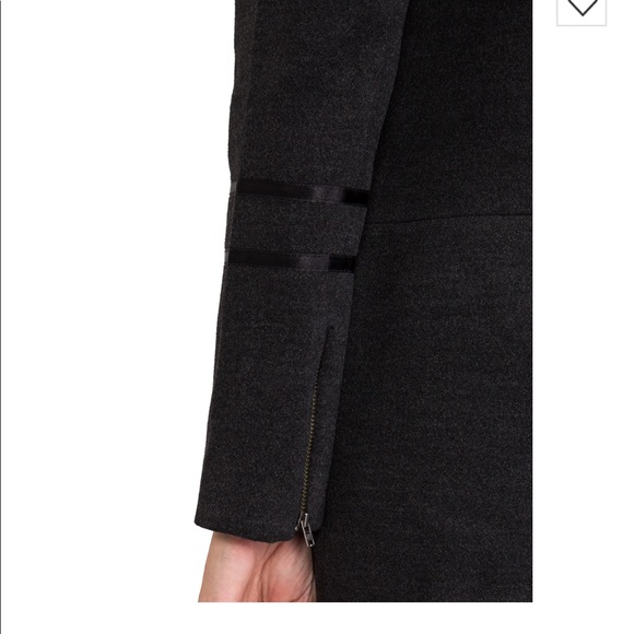 Anine Bing Zip Front Grey Pea Coat, size XS - Picture 6 of 8